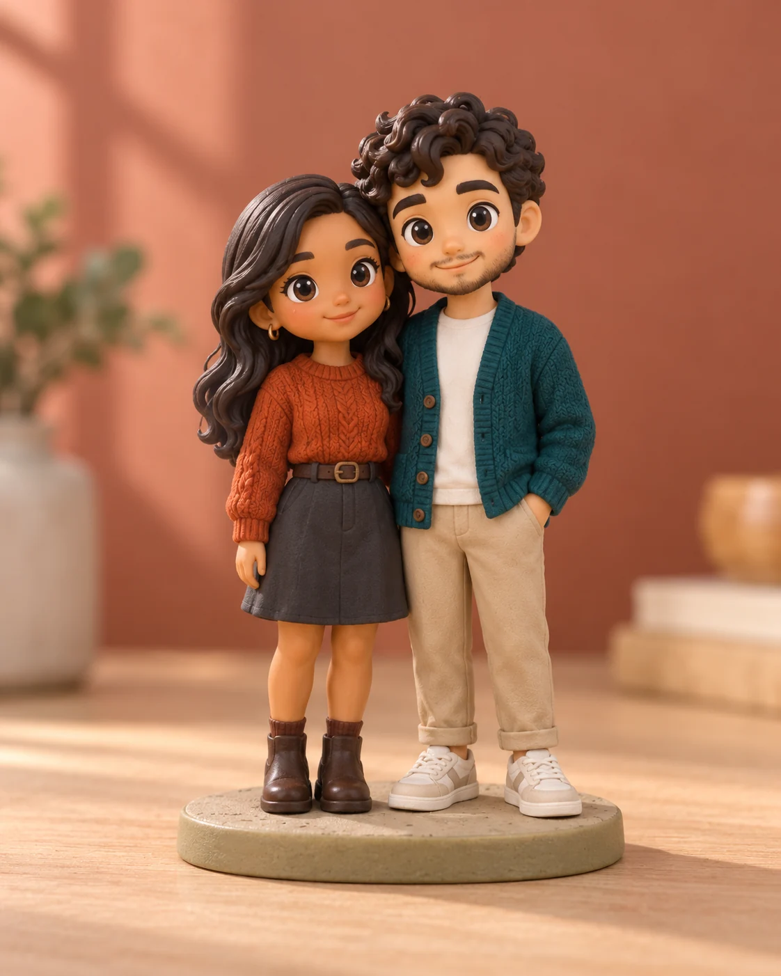 Personalized Couple Figurine — illustrative product view