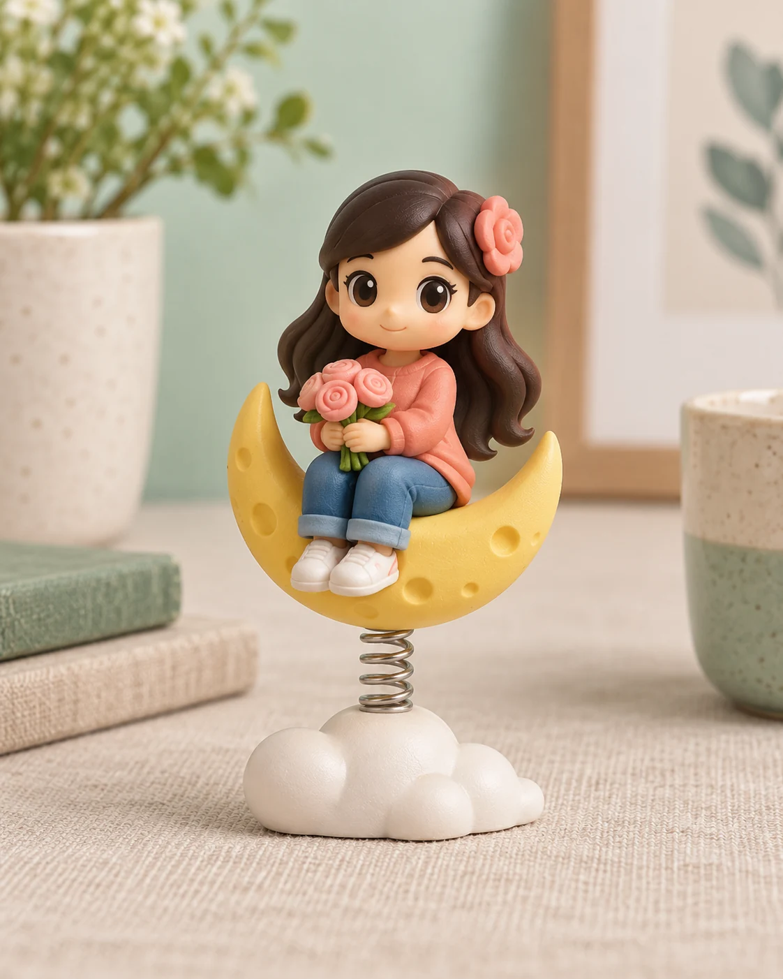 Spring Rocker Photo Figurine — illustrative product view