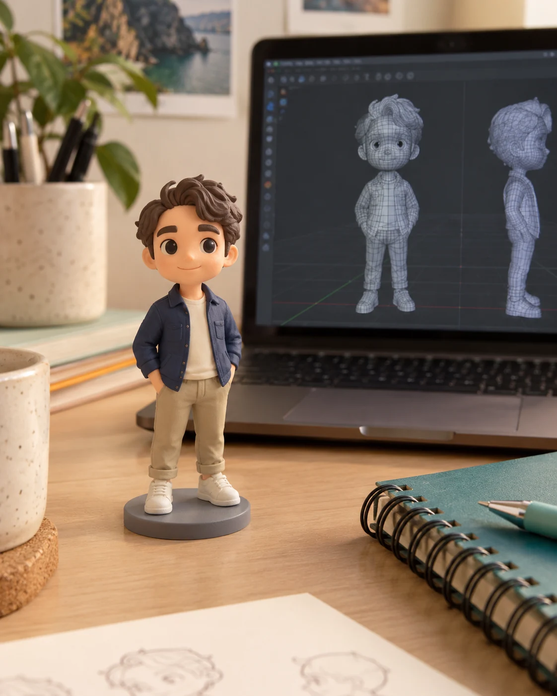 Full Color 3D Printing Service — illustrative product view