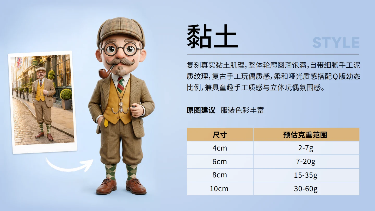 Clay-look Cartoon catalog style illustration